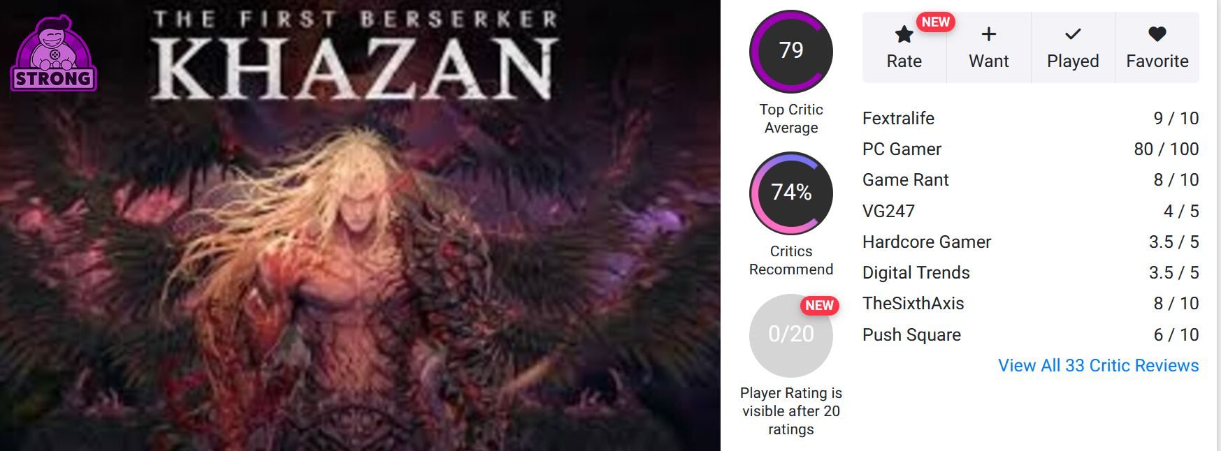 76856732 نقدها و نمرات بازی The First Berserker: Khazan منتشر شدند -