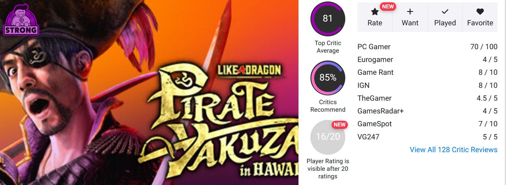 نقدها و نمرات بازی Like a Dragon: Pirate Yakuza in Hawaii منتشر شدند [به‌روزرسانی شد] - گیمفا