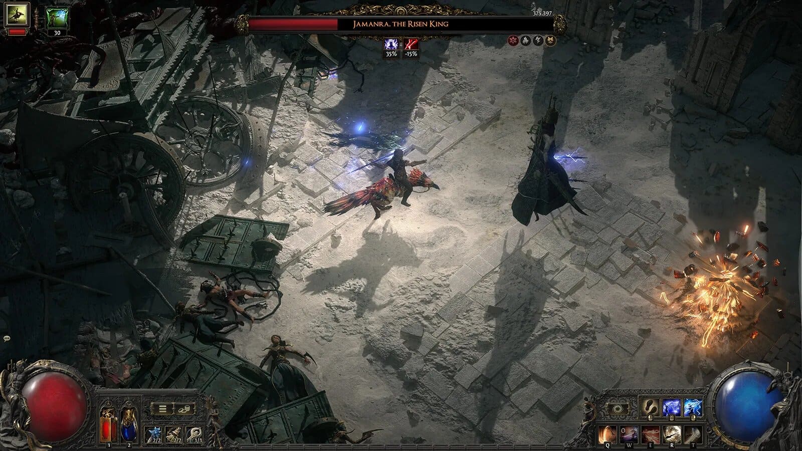 huntress rhoa gameplay min بازی path of exile 2 احتمالاً امسال منتشر میشود