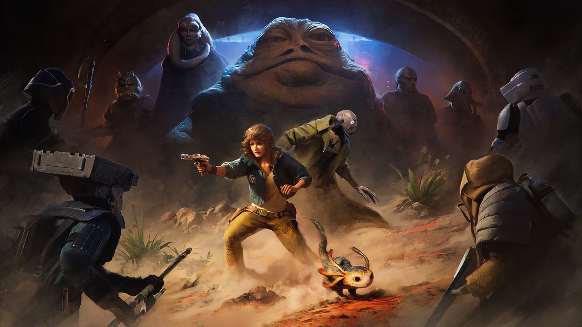 2024-4-star-wars-outlaws-66cc7d112b5676090d02e83b-1 محاصره شدن شخصیت اصلی توسط دشمنان در بازی Star Wars Outlaws
