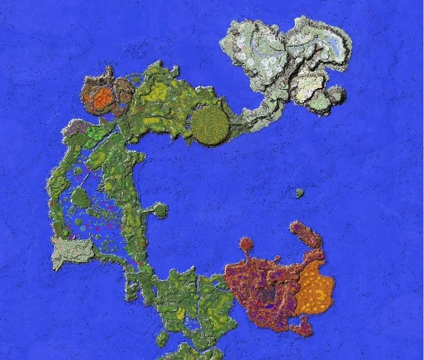324234234245345345 یکی از طرفداران نقشه دنیای بازی Elden Ring را در Minecraft بازسازی کرده است - گیمفا