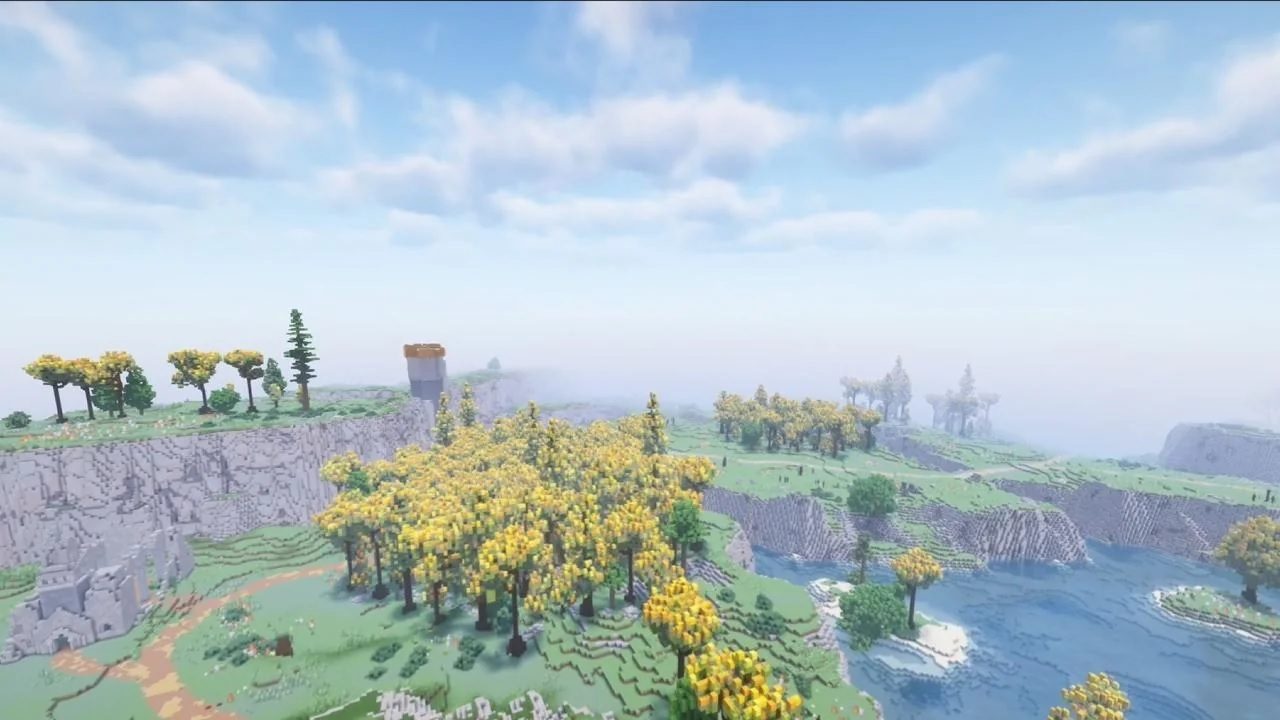 32423423453455457547 یکی از طرفداران نقشه دنیای بازی Elden Ring را در Minecraft بازسازی کرده است - گیمفا