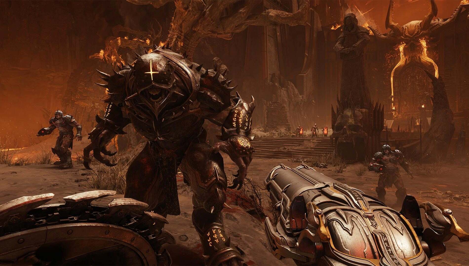 doom the dark ages 01 battle nologo 1920x1080 c5fd485ee08d2db44195 1900x1080 2 DOOM: The Dark Ages؛ چیزهایی که ما را هیجانزده و نگران کرده است - گیمفا