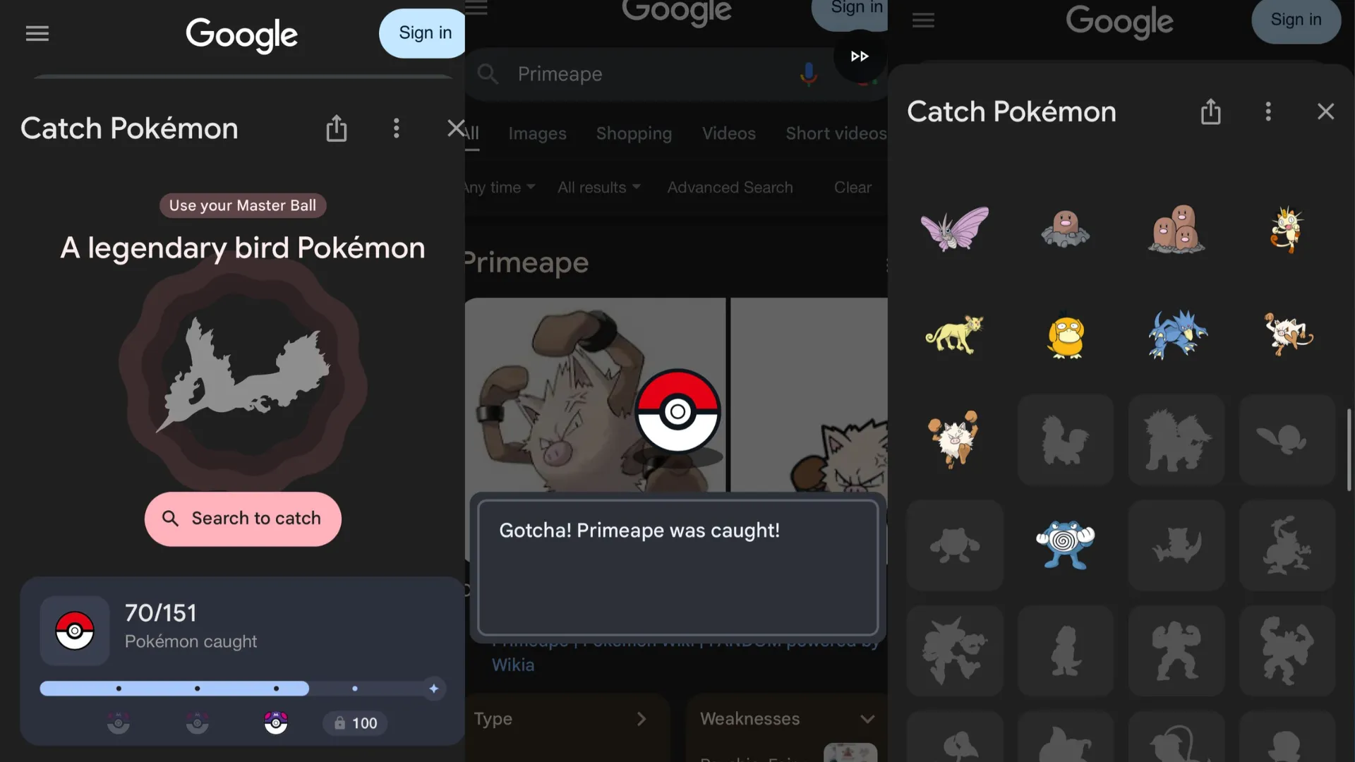 imageupz3-67f17dfb132f1d4ae37567db نمونهای از قابلیت جمعآوری Pokémon در اپلیکیشن گوگل