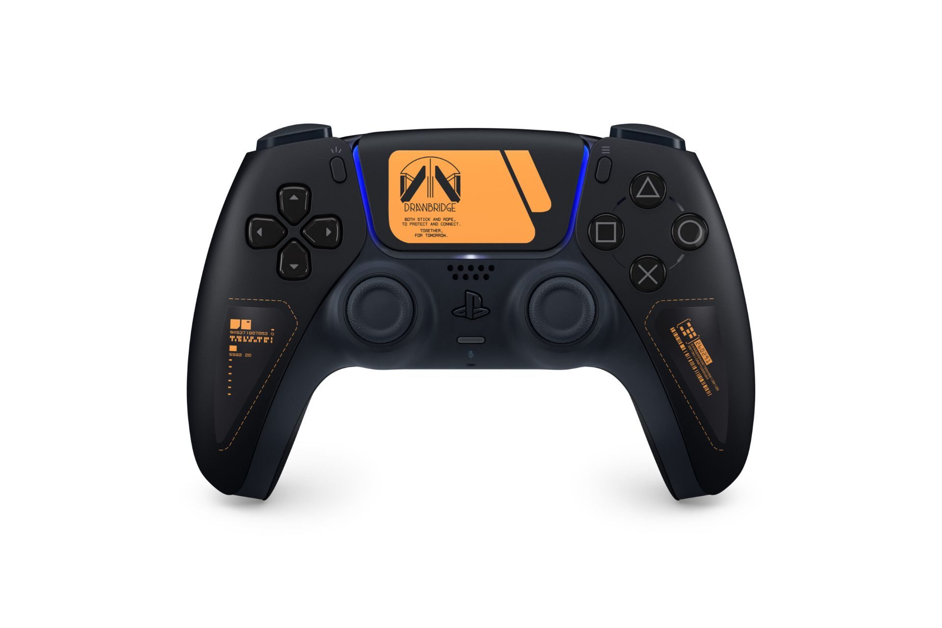 dualsense-wireless-controller-death-stranding-2-on-the-beach-limited-edition-01-681cb0cf1b0a7aa342aeffb1 نمای کلی از کنترلر ویژه دوال سنس با طرح بازی Death Stranding 2: On the Beach