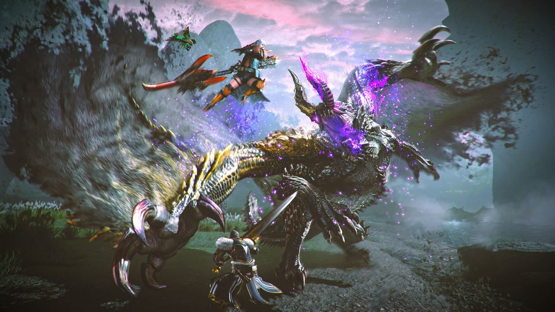 2023-3-monster-hunter-rise-sunbreak-66cc7d102b5676090d02a854-1 تصویر هنری از شکار اژدها در بازی Monster Hunter Rise: Sunbreak