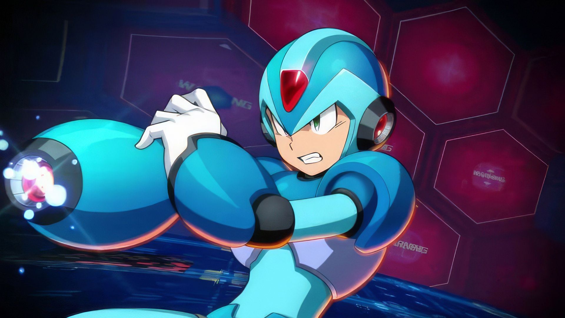 megaman-686ca87fc952b397d8309d03-1 مگامن مشغول شلیک به دشمنان